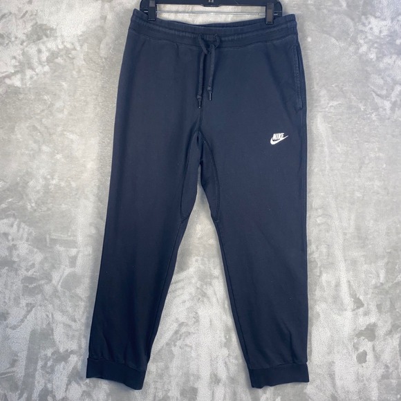 Nike Other - Nike Men's Black Jogger Sweatpants Elastic Waist Drawstring Logo Size XL